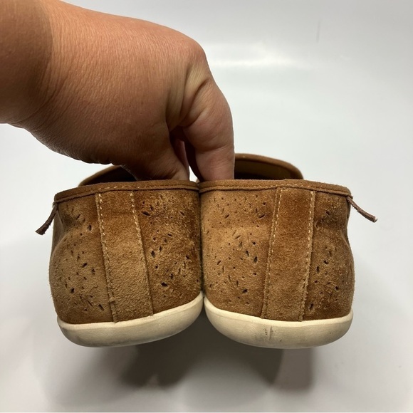 Spenco orthodic Ballet Flat Bailey saddle laser cut suede size 7.5 - Picture 5 of 8